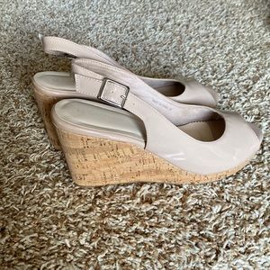 Le Chateau Cork Wedge Heels